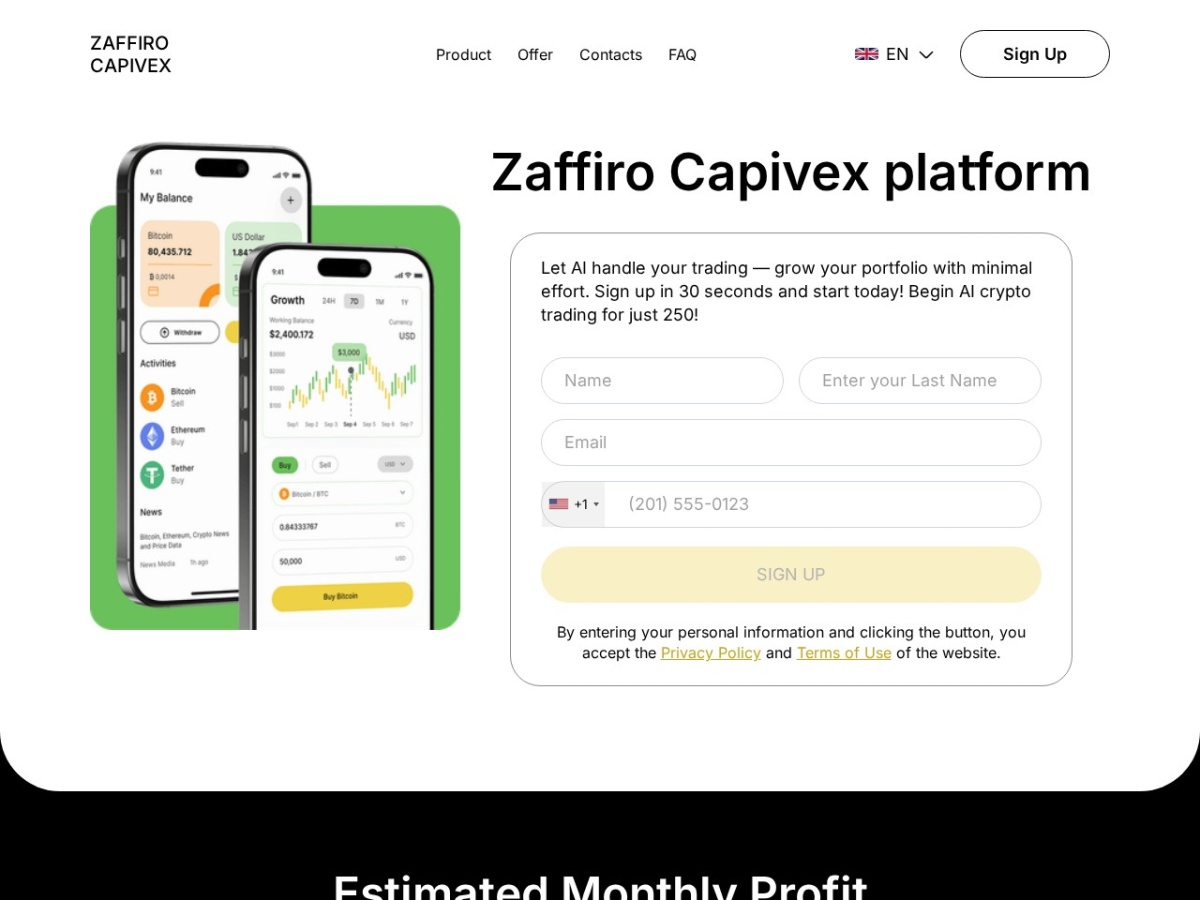 Screenshot of Zaffiro Capivex
